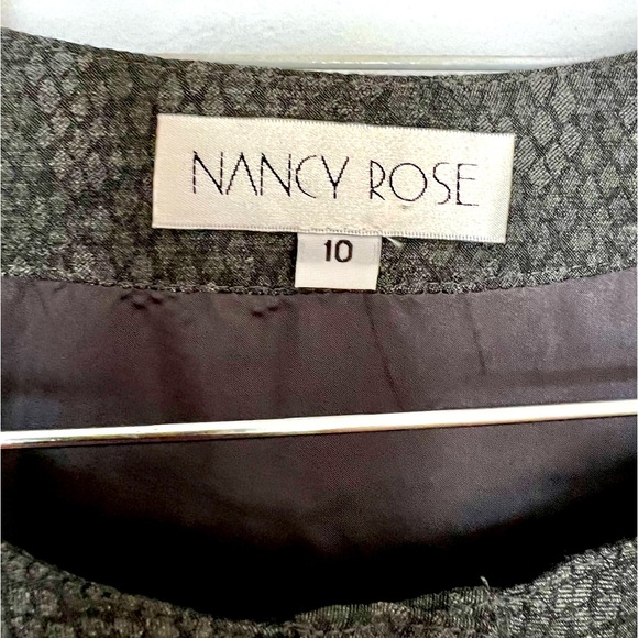 Nancy Rose size 10 gray snakeskin dress - Picture 3 of 4